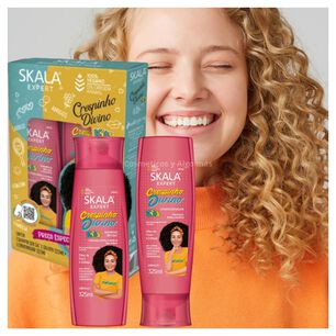 Kit Champ&uacute; Y Acondicionador Skala Kids Para Ni&ntilde;os Y Ni&ntilde;as Con Cabello Rizo.