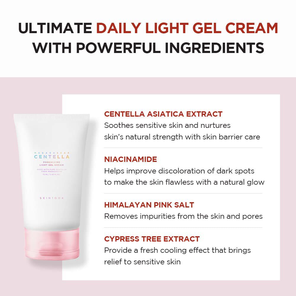 Madagascar Centella Poremizing Light Gel Cream (skin1004) - 75ml Crema Poros Dilatados image number 6.0