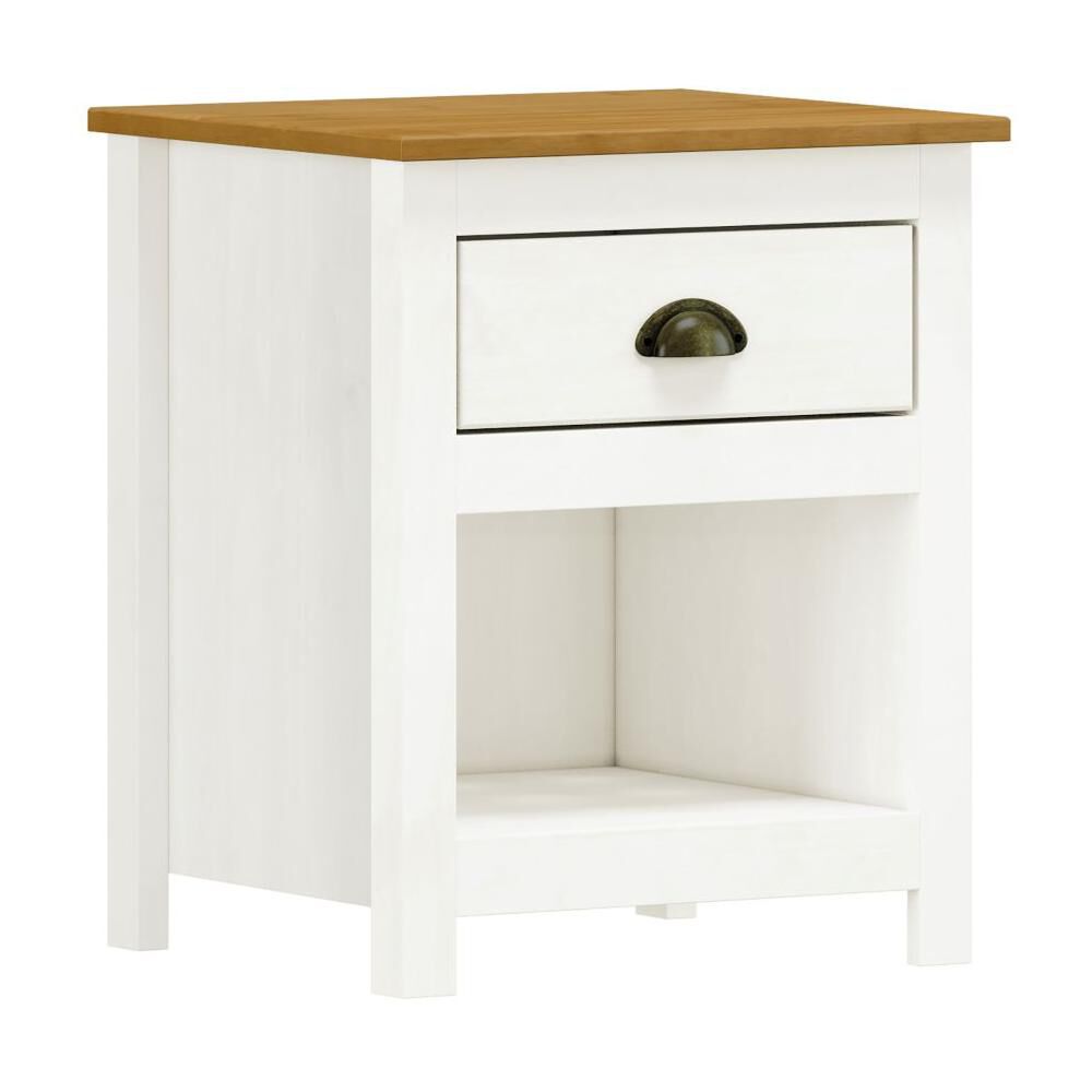 Velador Posadas 1 Caj&oacute;n Blanco-roble image number 0.0