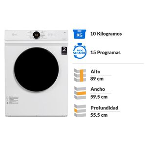 Secadora Midea MD100A100/W / 10 Kg