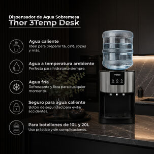 Dispensador Agua Sobremesa 3 Temperaturas Thor 3temp Desk