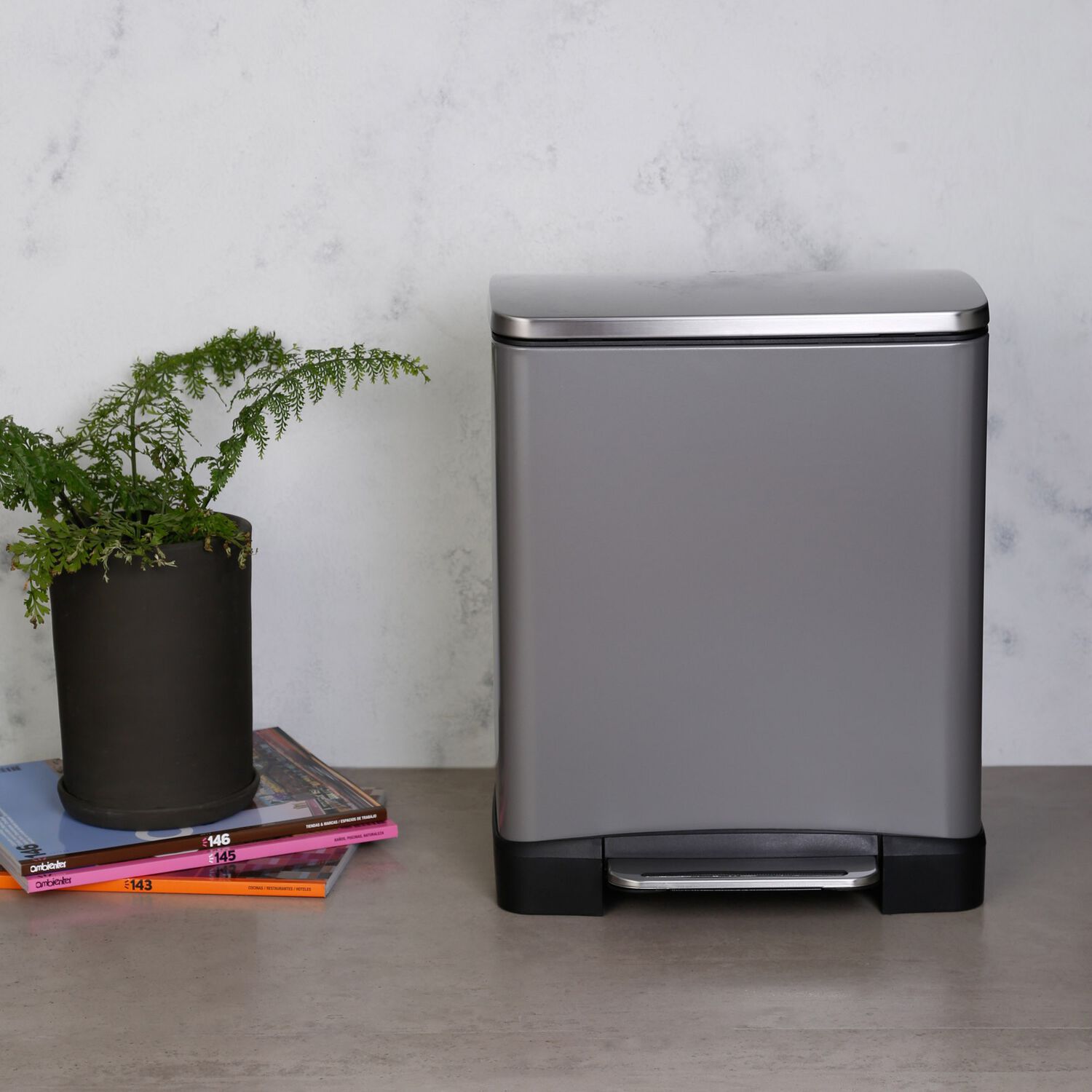 Basurero Soft Grey Eko 20 Lt image number 2.0