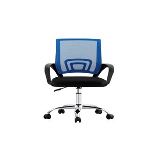 Silla De Oficina Ejecutiva Nueva York Ergonomica Respaldo Malla Azul Bm-520mb Arthome