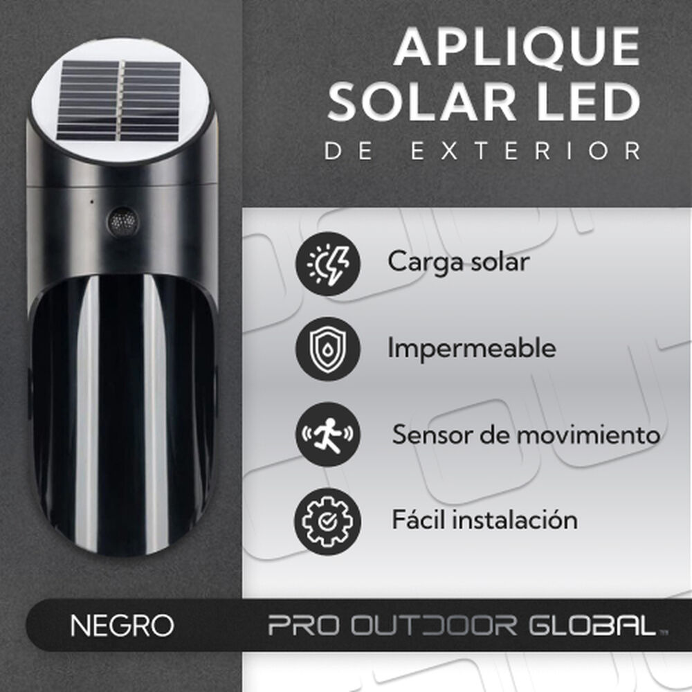 Aplique Led Solar Para Exterior image number 1.0