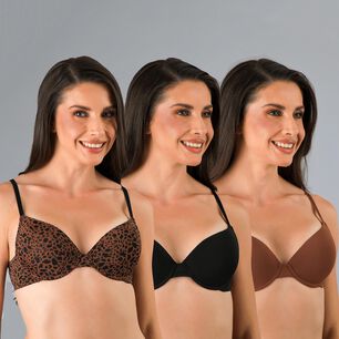 Pack 3x Sosten Perfect Microprint Flores Mujer 25602-255