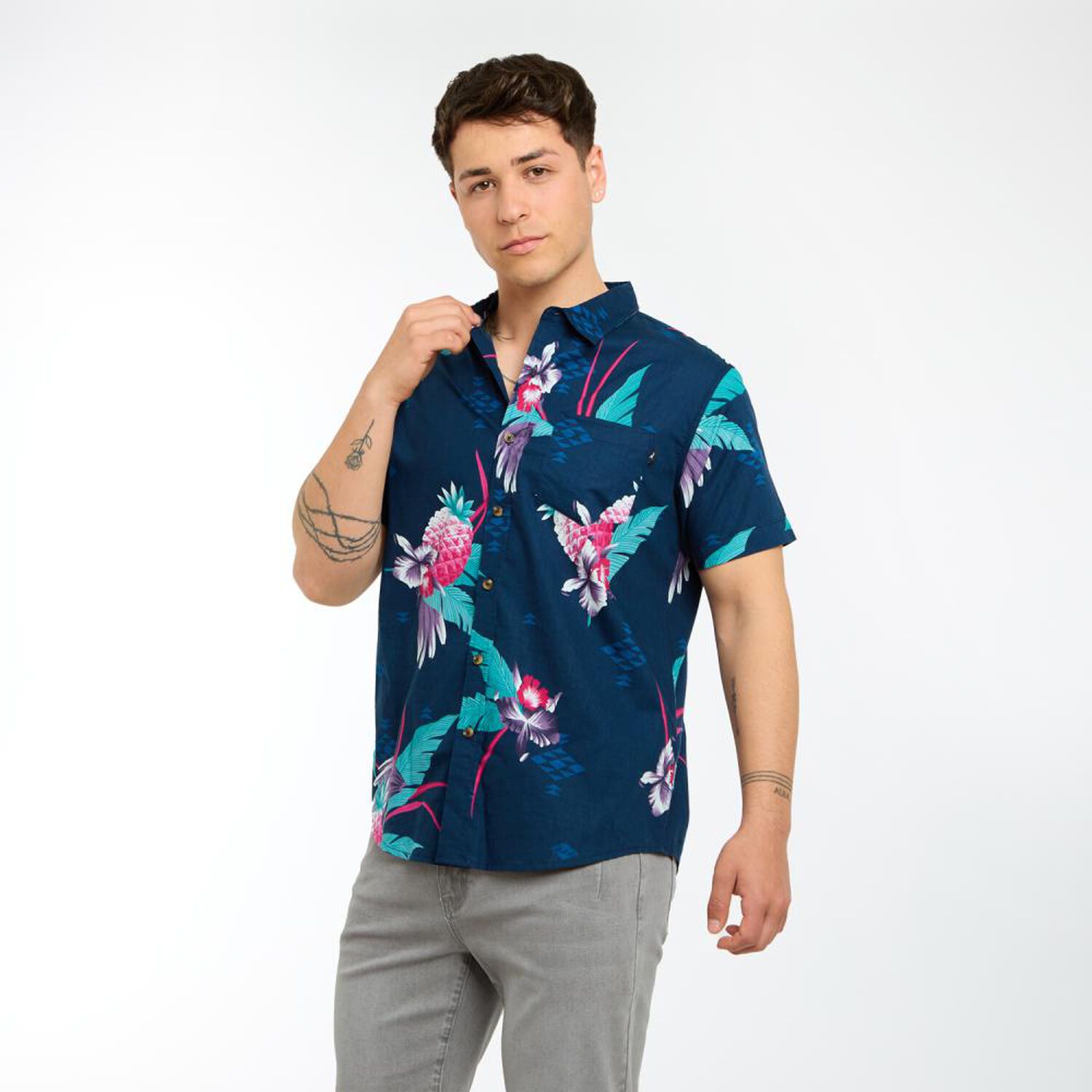 Camisa Manga Corta Hombre Skuad image number 2.0