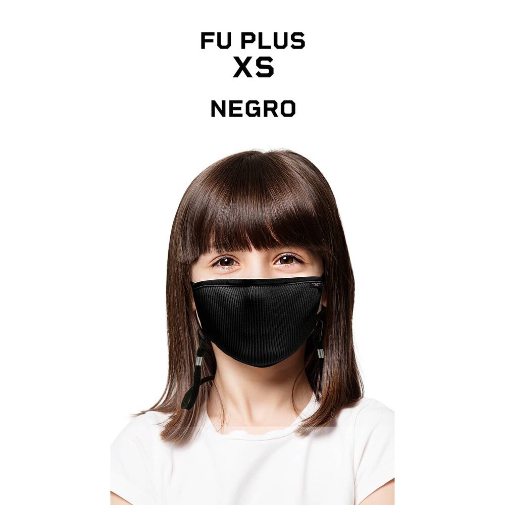 Mascara Filtrante Lavable Ni&ntilde;os Fu+ Black -xs Naroo Mask image number 3.0