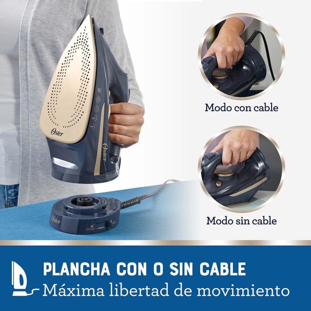 Plancha De Vapor Inal&aacute;mbrica Oster 2 En 1 Con Suela De Cer&aacute;mica Gcstcc5000 image number 4.0