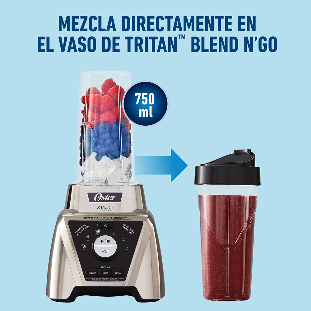 Licuadora Xpert Series Niquel Control Textura Y Blend N Go Blst3bcpg image number 4.0