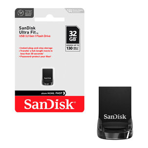 Pendrive Sandisk Usb 3.2 32gb Ultra Fit 130mb/s Mac Windows