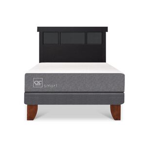 Cama Europea Cic Smart / 1 Plaza / Base Normal + Respaldo