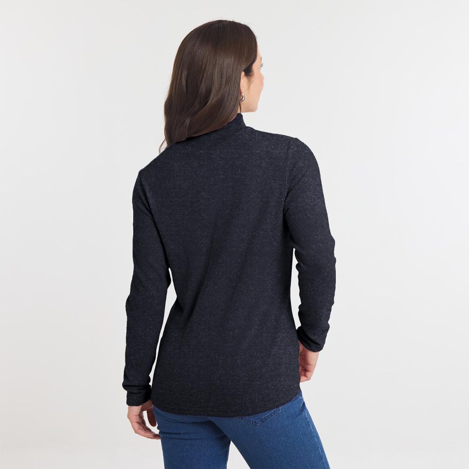 Sweater Regular Manga Larga Cuello Alto Beatle Mujer Geeps image number 1.0