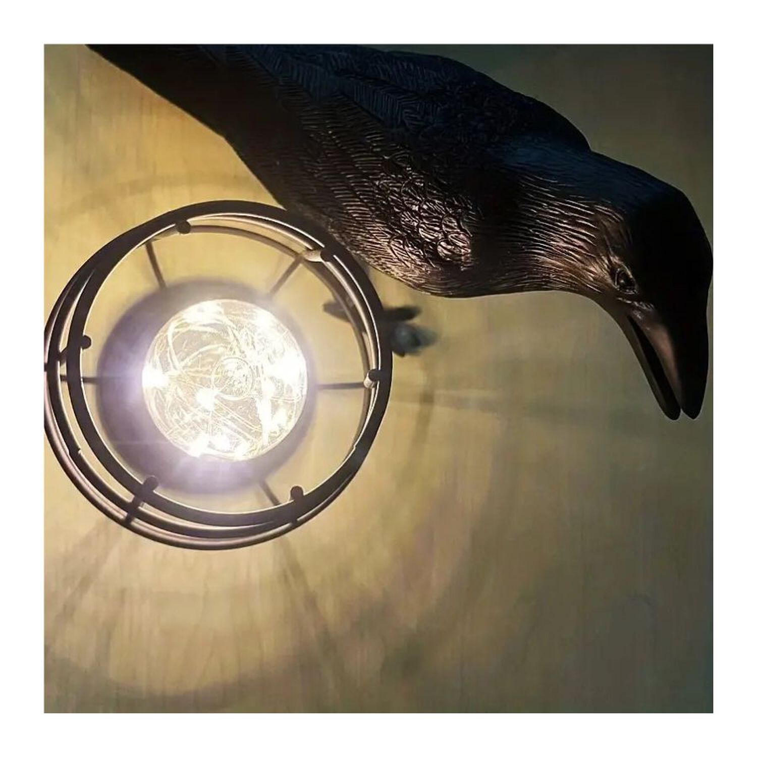 Lampara Colgante Fierro Luz Led Decorativa Portatil Cuerda image number 3.0