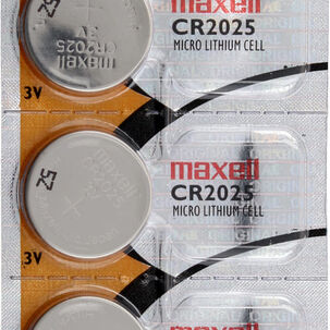 Pack 5 Pilas Cr2025 3v Maxell Tipo Botón Original