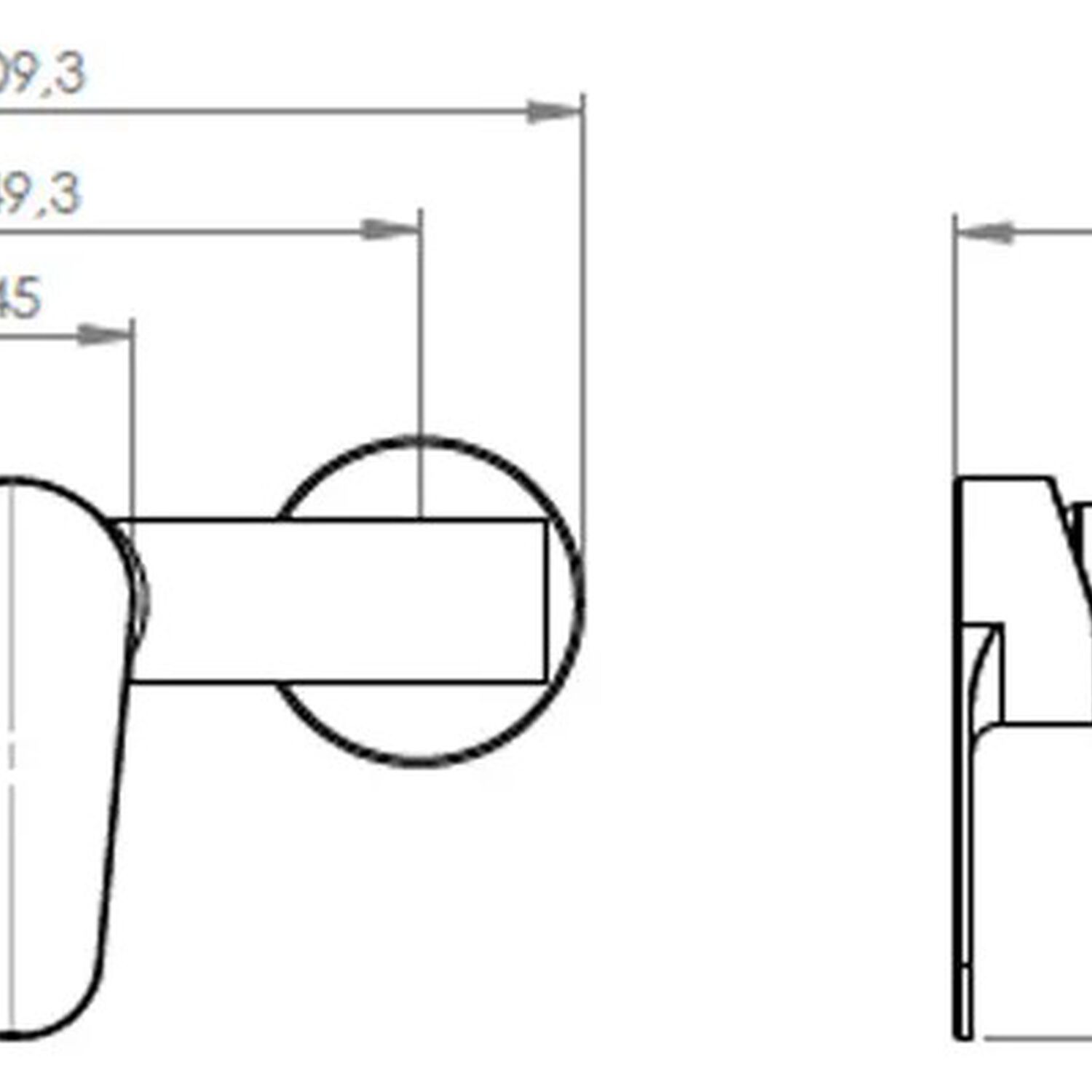 Monomando Llave Grifo Para Ducha Modelo Vermont Marca Pmb image number 6.0