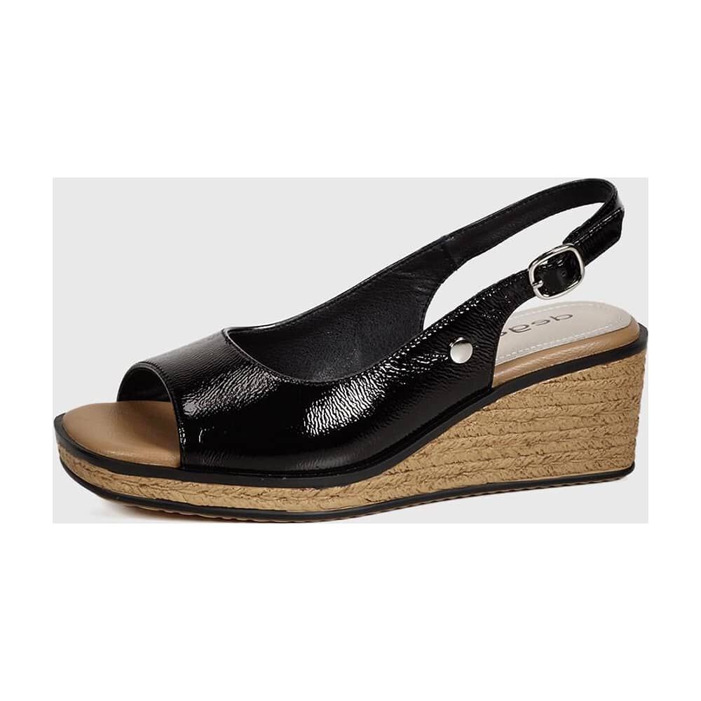 Sandalia Cuero Soraya Negro image number 0.0
