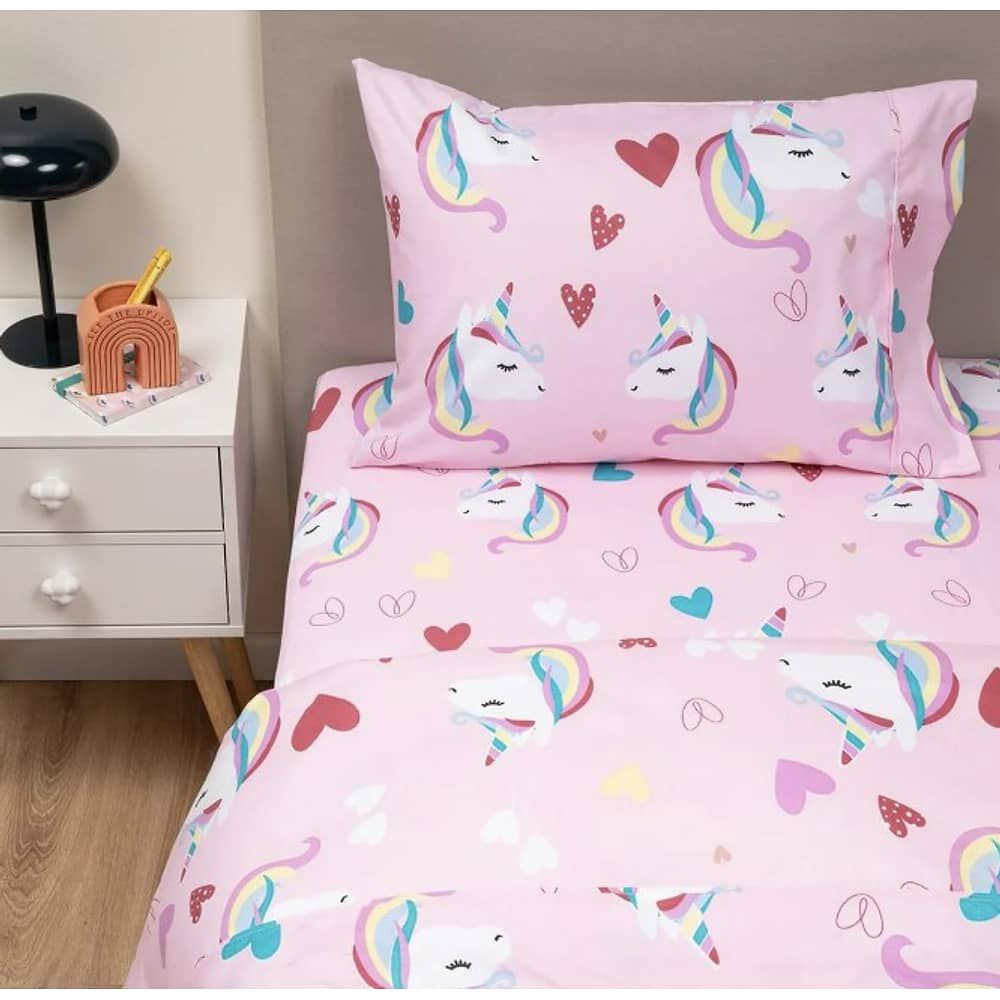 Sabanas 1,5 Plaza Ni&ntilde;a Ni&ntilde;o Estampadas + Funda Almohada Casatua image number 0.0