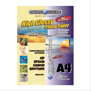 Papel Fotogr&aacute;fico Premium 180g Hd Waterproof -100 Hojas - A4