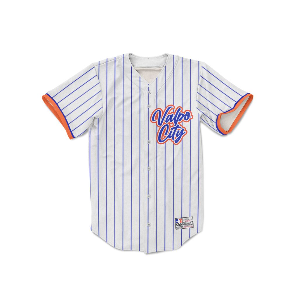 Polera Con Botones Beisbol Desing Valparaiso Valpo City image number 0.0