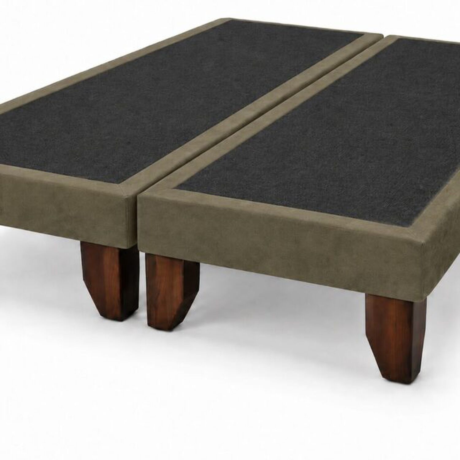 Base De Cama Europea 2 Plazas Dividida Verde Oliva 190 Cm Largo image number 0.0