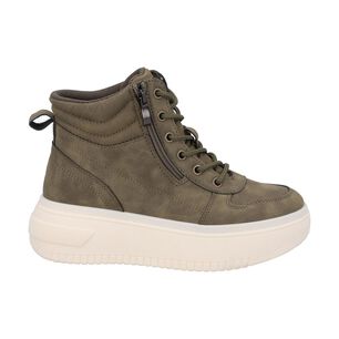 Botin Mujer Verde Plataforma Sole 075 Police
