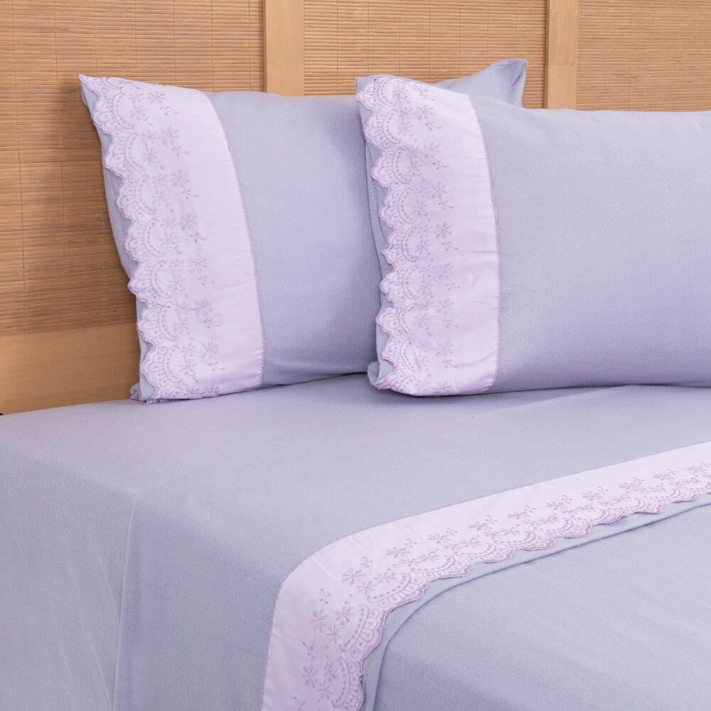 Sabana Polar Lisa Broderie King Morado image number 1.0
