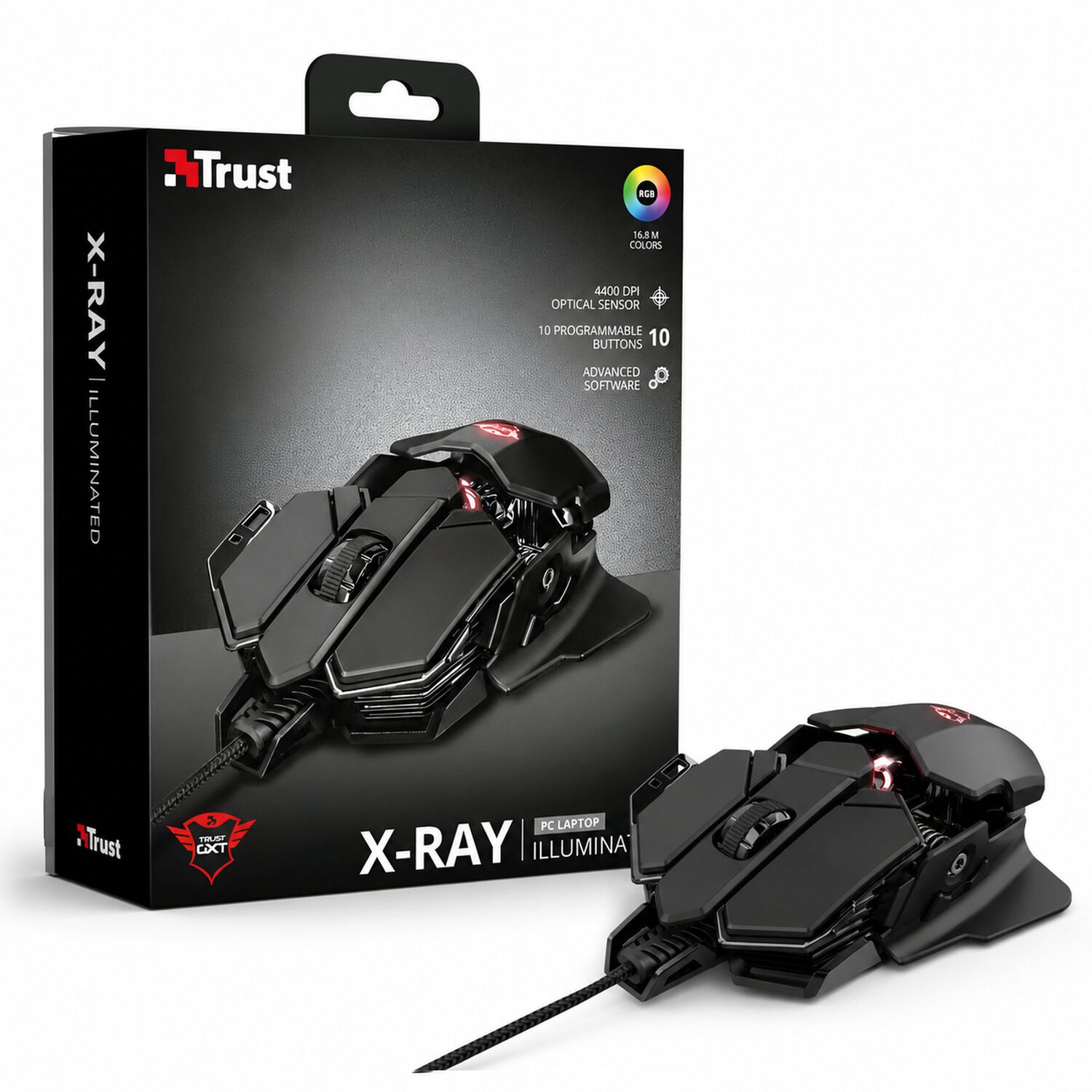 Mouse Gamer Trust Gxt 138 X-ray Full Rgb 10 Botones image number 6.0