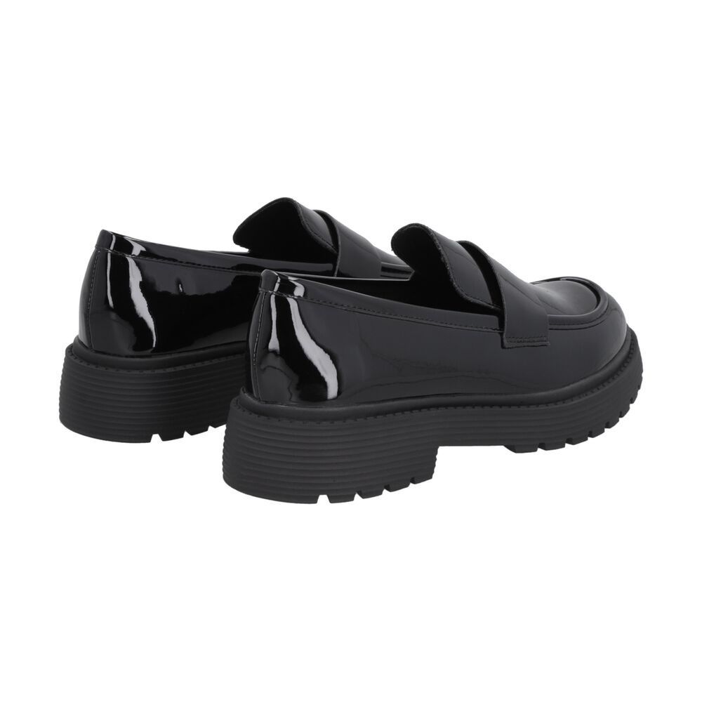 Mocas&iacute;n Mujer Negro Plataforma Glossy Police image number 3.0