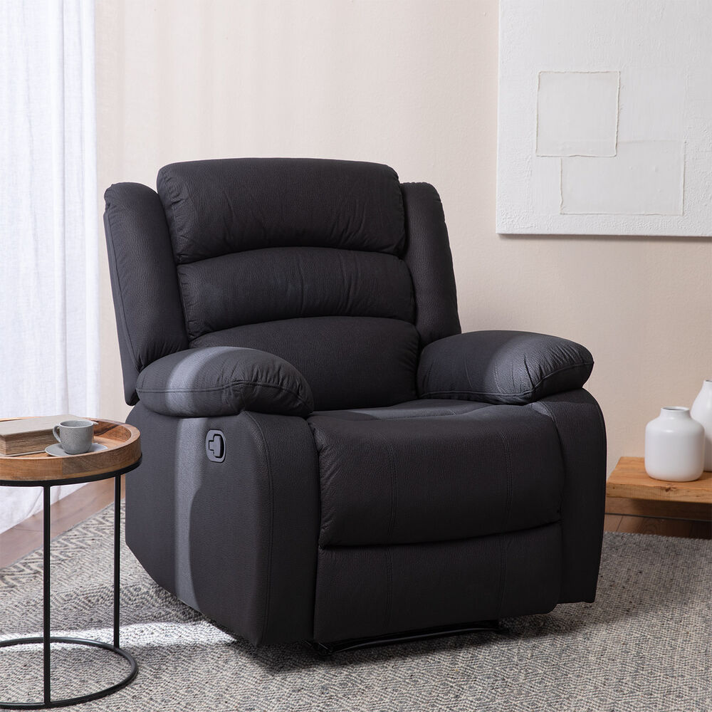 Berger 1 Cuerpo Reclinable Moderno Gris New Praga 8041rff image number 0.0