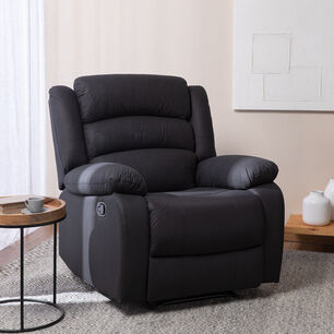 Berger 1 Cuerpo Reclinable Moderno Gris New Praga 8041rff