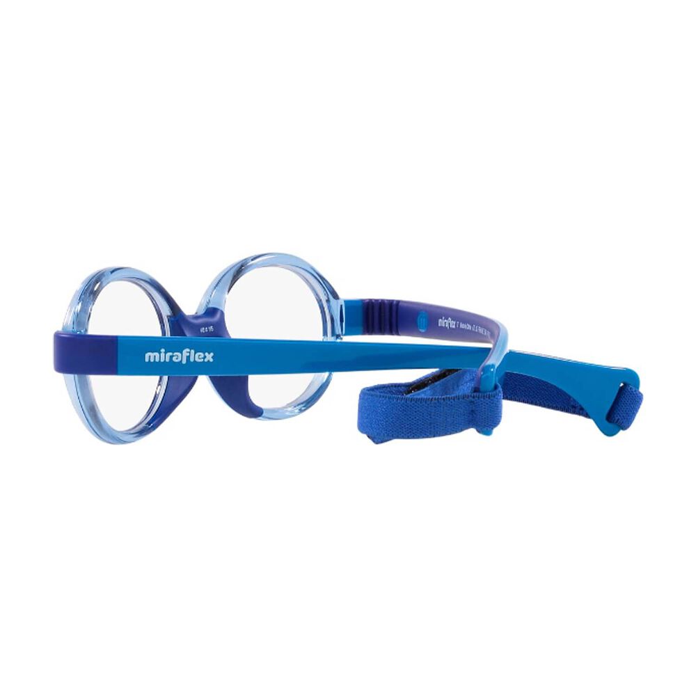 Lentes &Oacute;pticos Azul Con Correa Miraflex Para Ni&ntilde;os image number 4.0