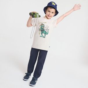 Polera Manga Corta Cuello Redondo Niño Topsis