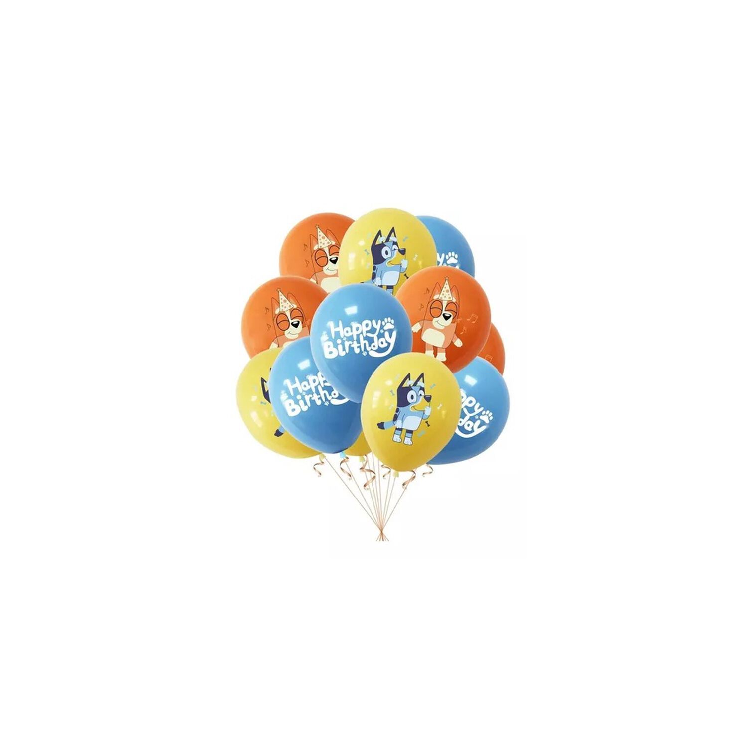 Pack Cumplea&ntilde;os Bluey Globos Toppers Cinta, Cotillon Y Mas image number 3.0