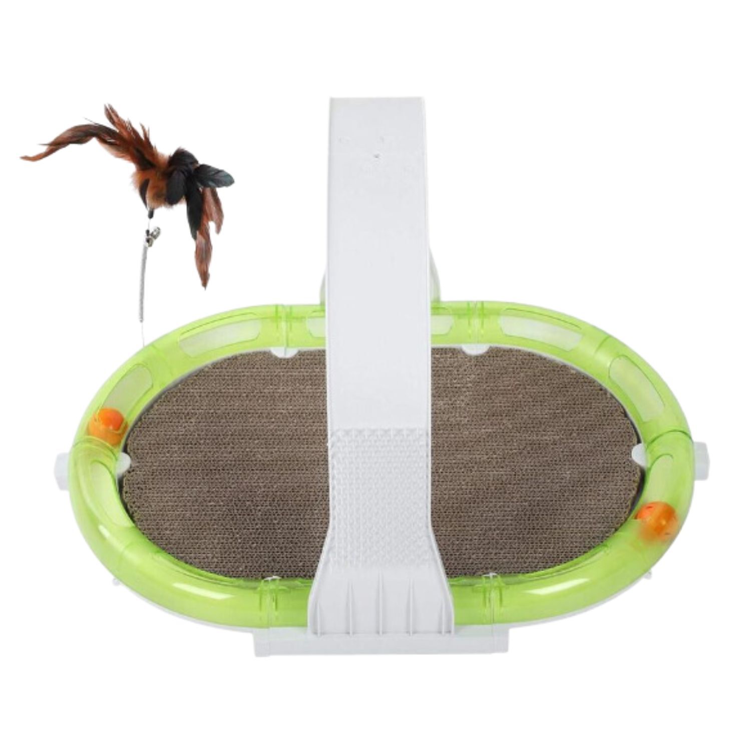 Juguete Rascador Interactivo Para Gato Pluma Pelota 4 En 1 image number 2.0
