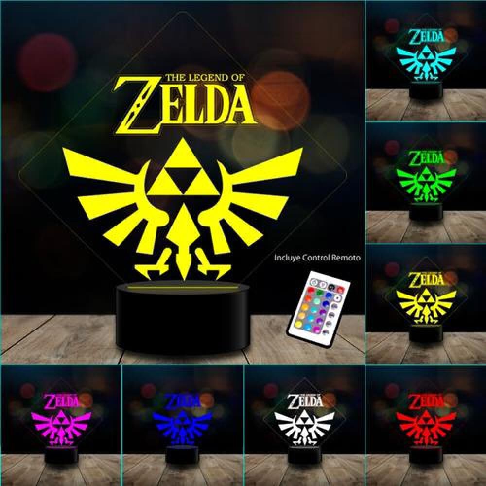 Lampara 3d The Legend Of Zelda C/ Remoto 16 Color image number 1.0