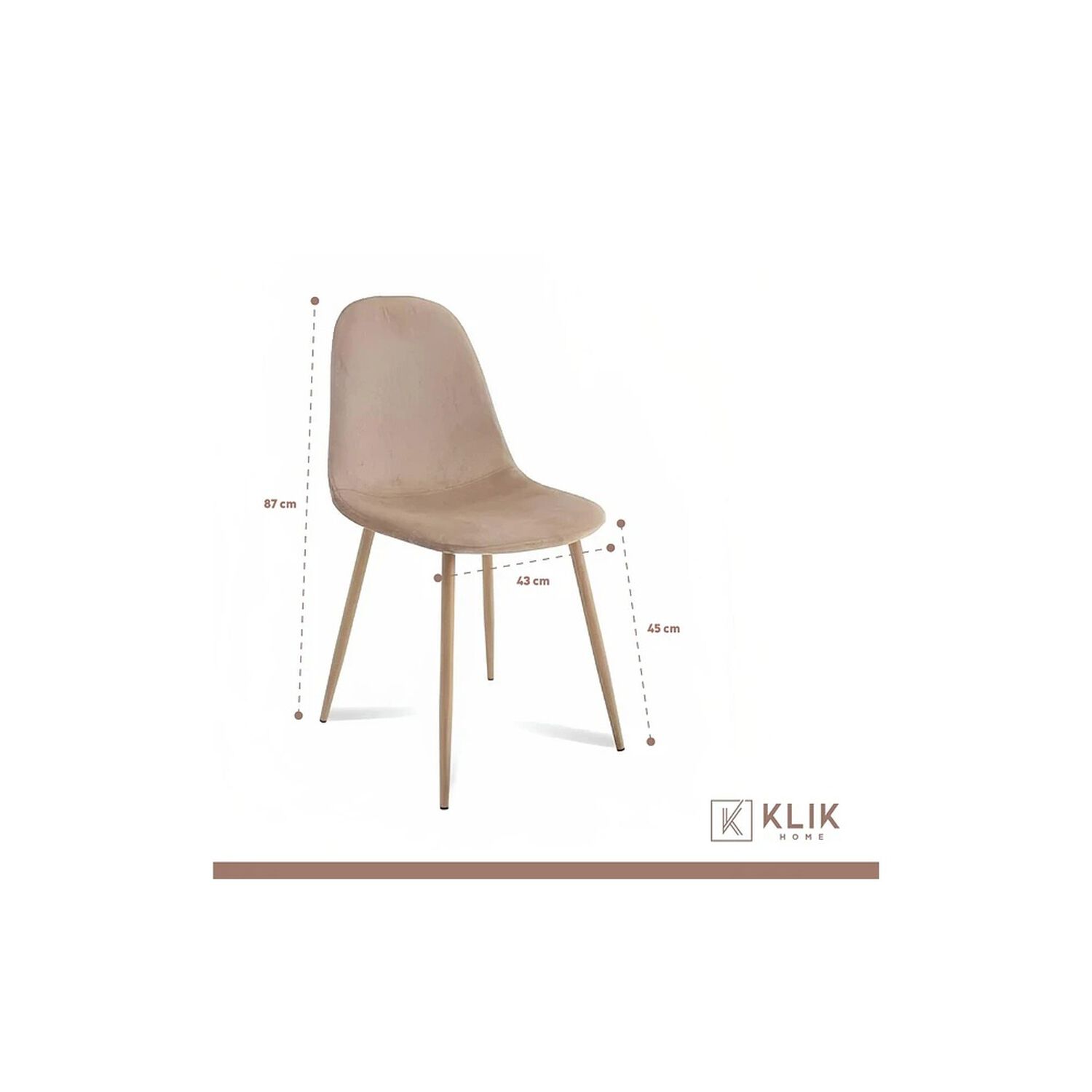 Comedor Redondo De Vidrio Cross 120cm + 5 Silla Spoon Velvet - Beige image number 4.0