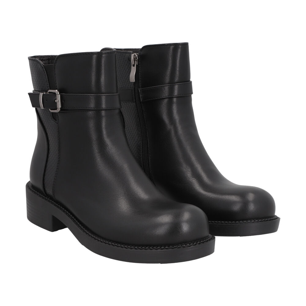 Botin Mujer Negro Bucke Police image number 4.0