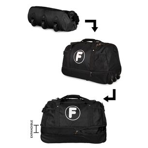 Bolso Tipo Mochila Con Ruedas Goliat Negro F La Maleta De Chile