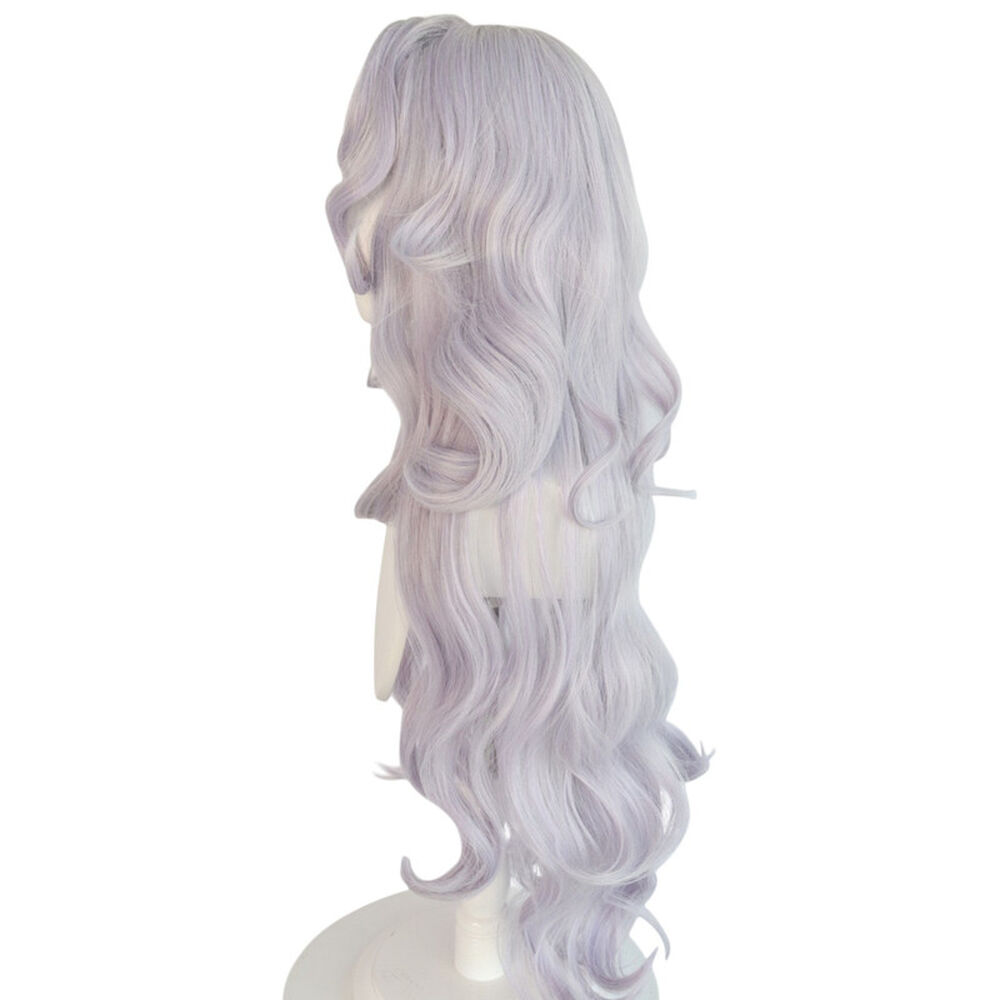 Peluca Melena Pelo Largo Gris Femenino image number 3.0