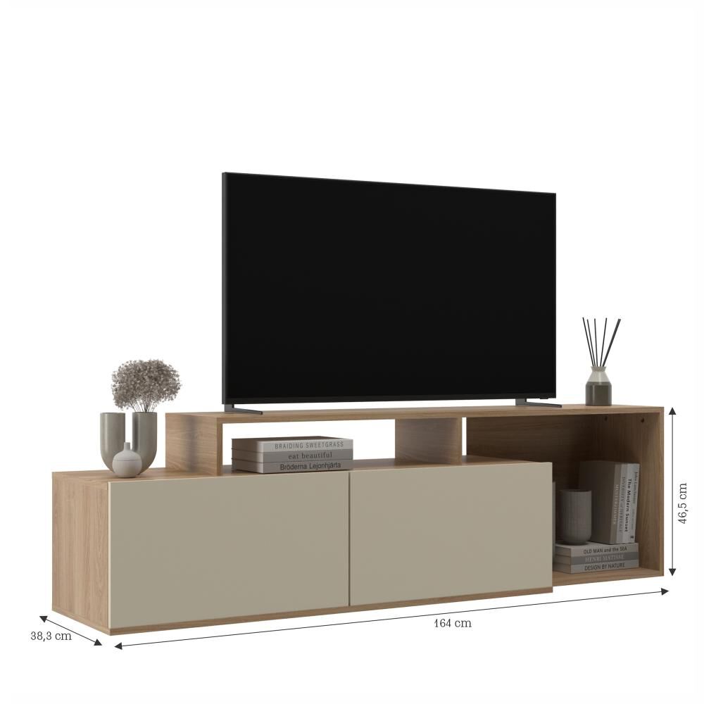 Rack Di Poretti Design Rack Oak / 2 Puertas image number 2.0