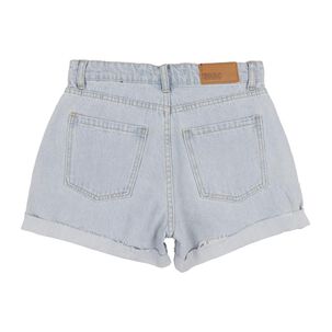 Short Denim Basta Desflecada Tiro Medio Skinny Mujer Freedom