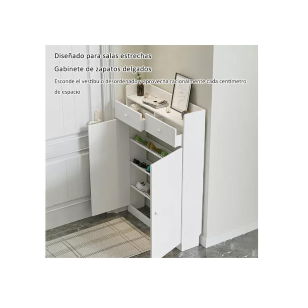 Zapatera De Pie Organizador Con 2 Cajones De Almacenamiento image number 2.0
