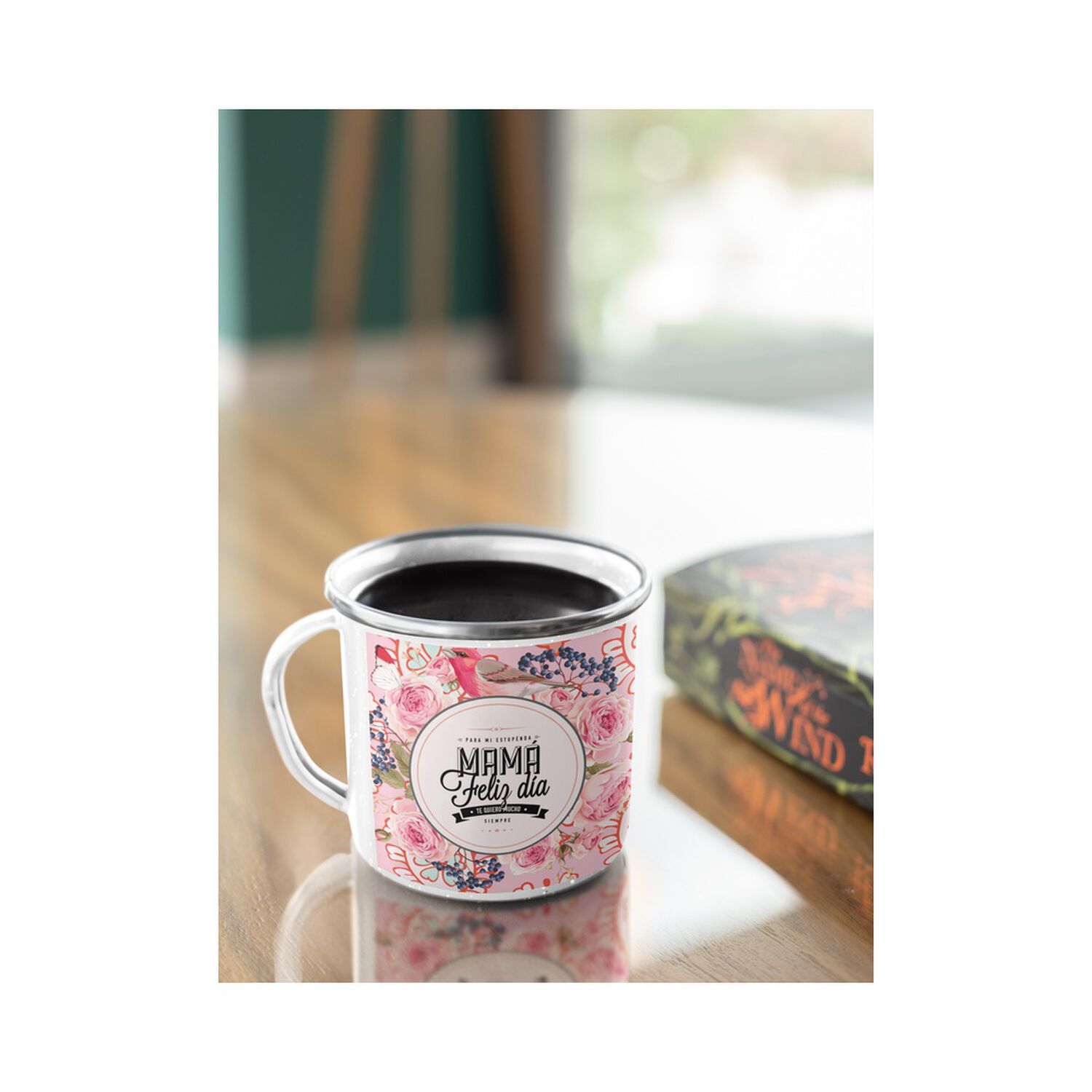 Taza Enlozada Lechera D&iacute;a De La Madre Floral Feliz D&iacute;a Mam&aacute; image number 3.0