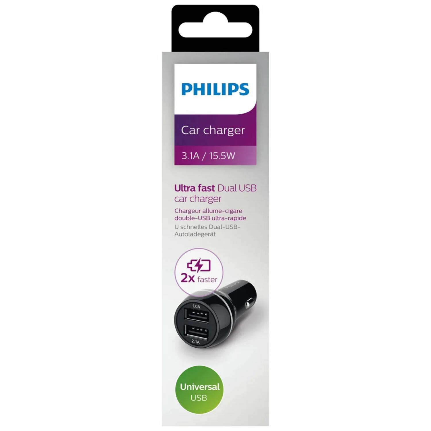 Cargador Doble Para Auto Carga Rapida Dlp2357/10 image number 3.0