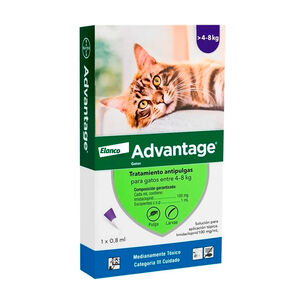 Advantage Elanco Pipeta Antipulgas Gato 4 - 8 Kg