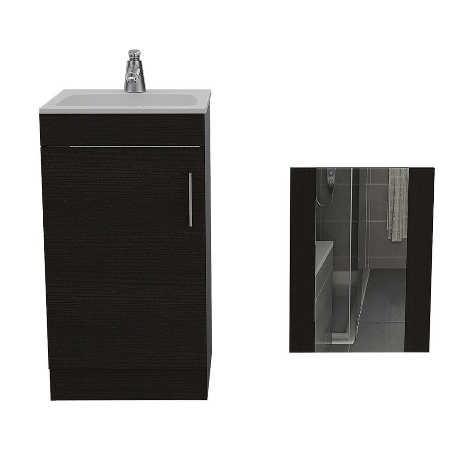Combo Mueble Lavamanos Casa Ideal Madrid + Espejo Flotante Casa Ideal Madrid image number 0.0