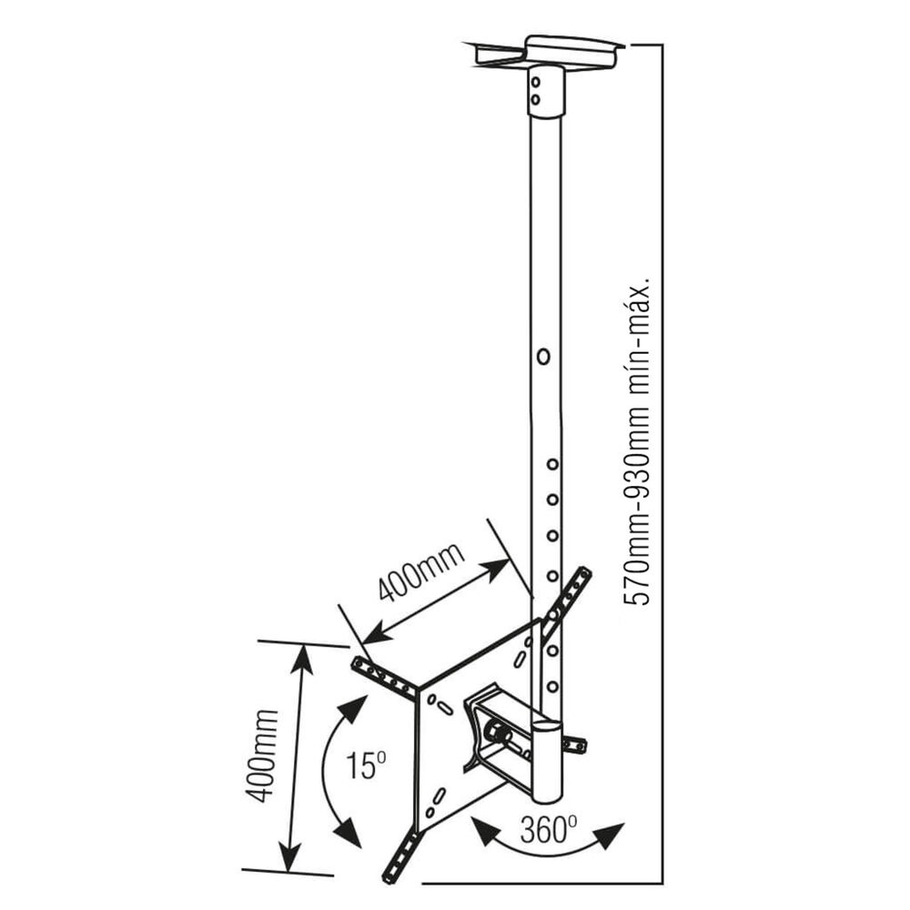 Soporte Tv Para Techos Bajos 10" A 60" Inclinable Sbrp1050 image number 1.0