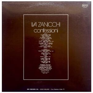 Iva Zanicchi - Confessioni | Vinilo Usado