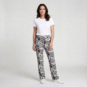 Pantal&oacute;n Full Print Tiro Medio Palazzo Mujer Geeps