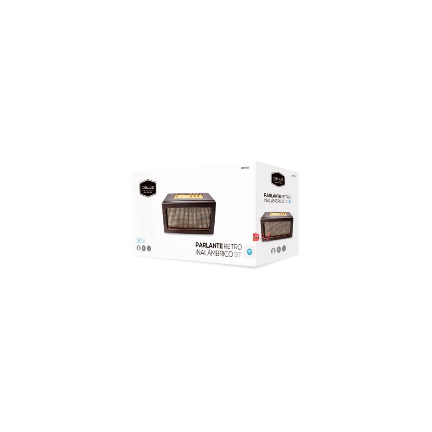 Parlante Retro Port&aacute;til 30w Bluetooth - Ps image number 3.0